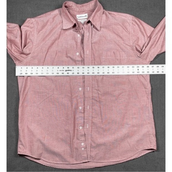 Saddlebred Button Down Shirt Mens Size 17.5 32 33 Office Minimalist Preppy‎ - Picture 5 of 7